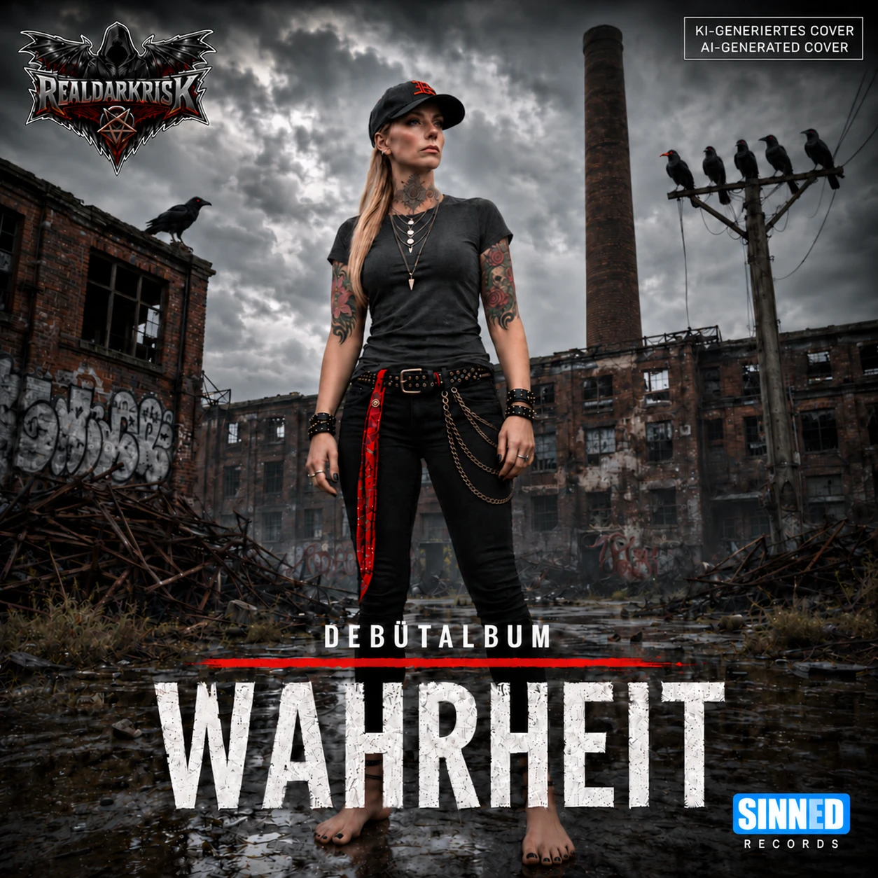 Cover des Debütalbums Wahrheit von REALDARKRISK